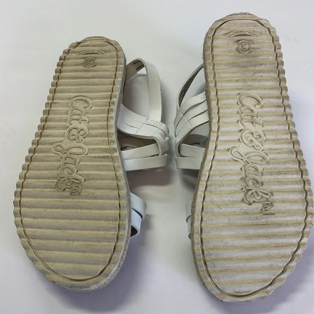 Cat & Jack White Sandals White Size 3